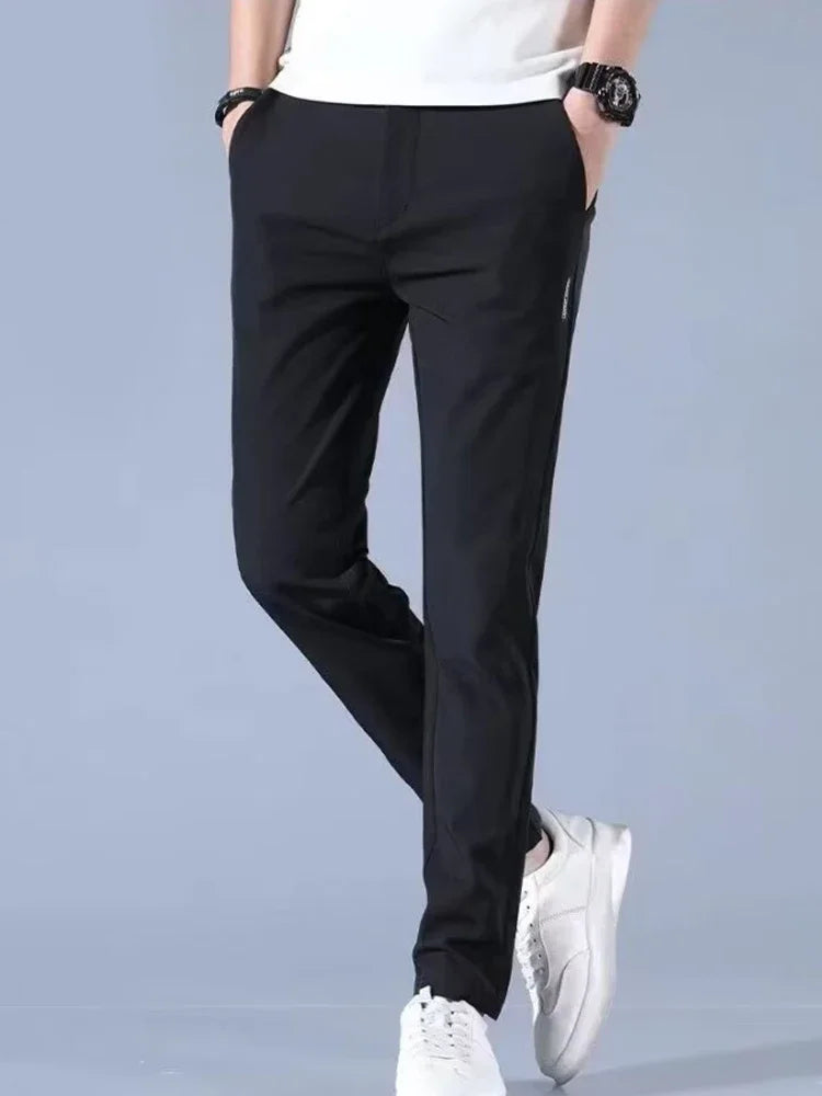 Oxford Straight-Leg Business Trousers