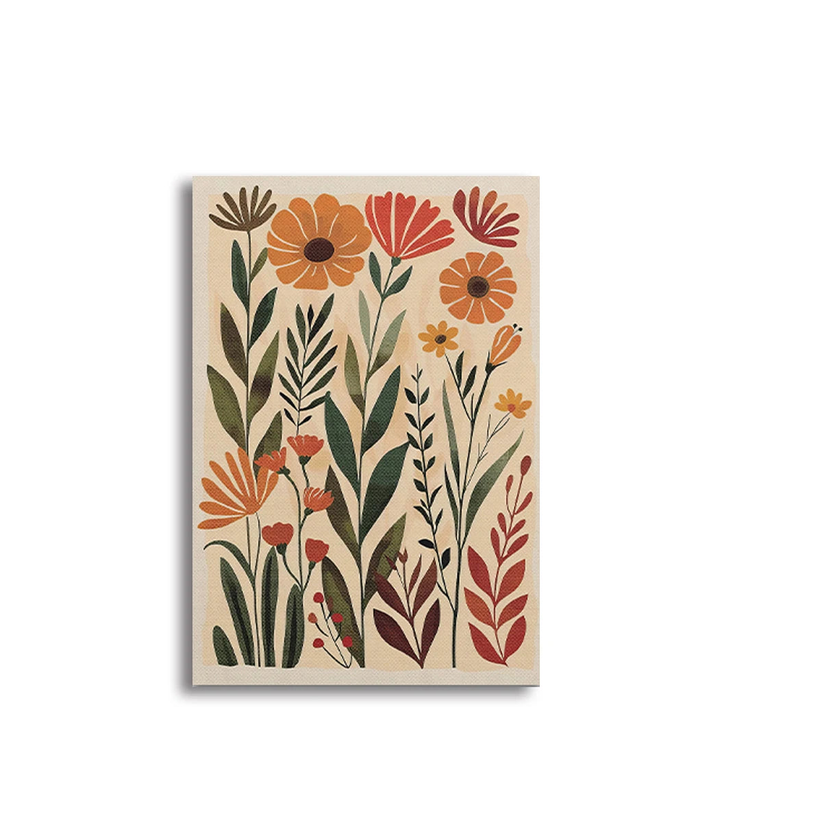 Wild Whisper – Bohemian Floral Abstract Canvas Print