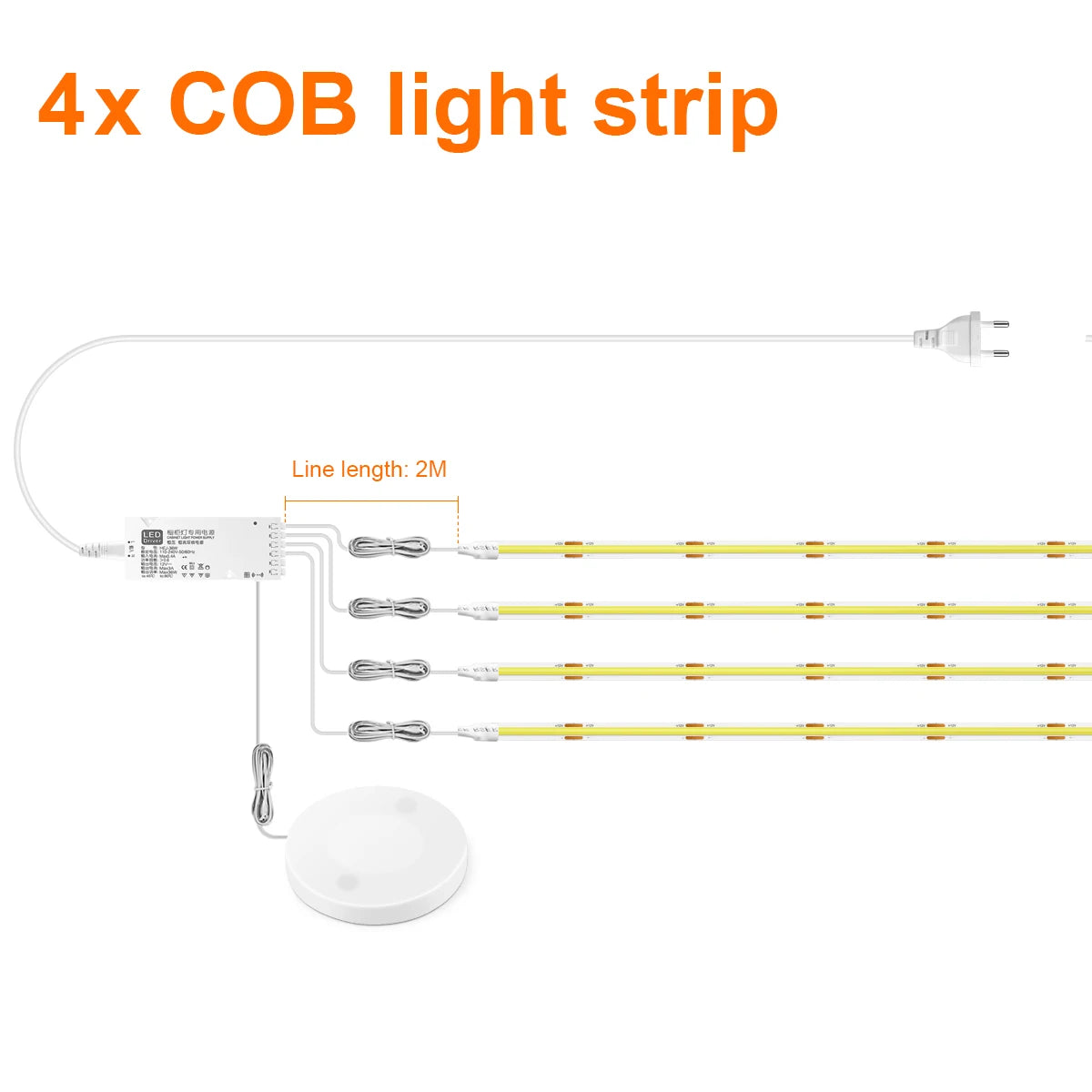 LumaBar™ — Touch-Activated Under Cabinet LED Strip Light