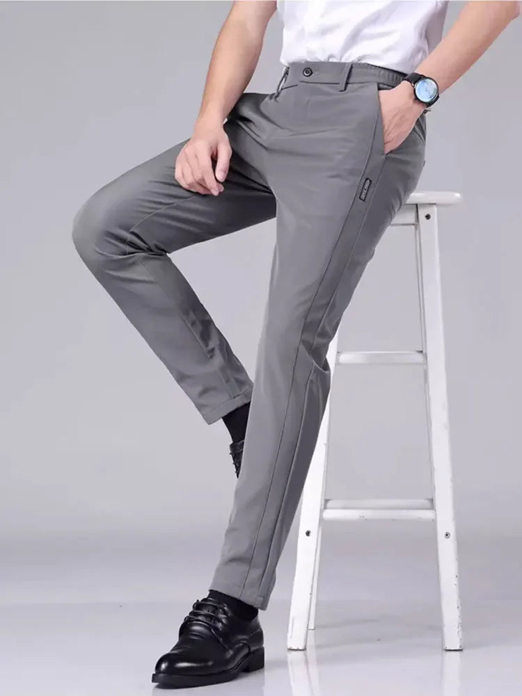 Oxford Straight-Leg Business Trousers