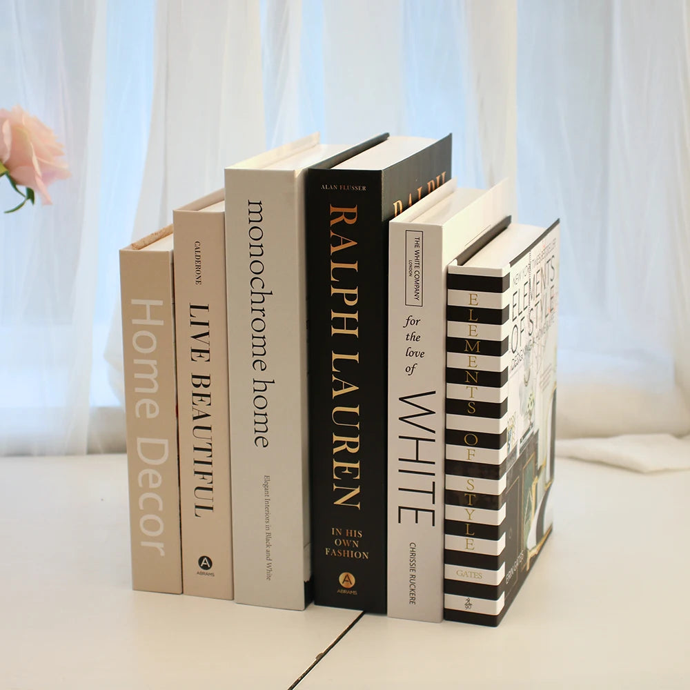 Architect’s Silence – 3-Piece Decorative Book Display Set