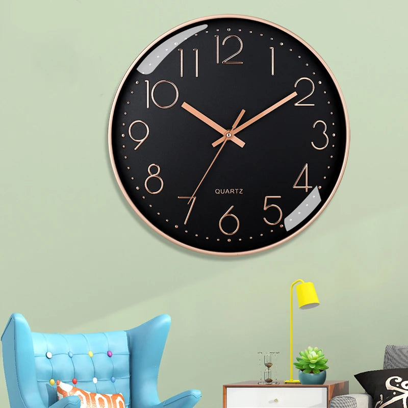 Silento – 8-inch Minimalist Silent Quartz Wall Clock