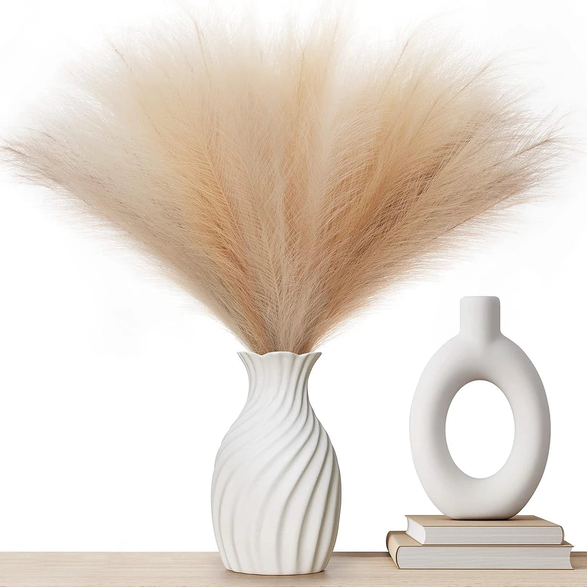 Sahara Blush – 10-Stem Artificial Pampas Grass Set