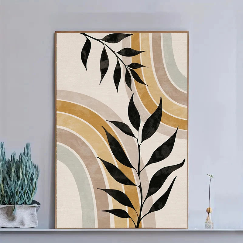 Desert Serenity – 3-Piece Bohemian Frameless Canvas Wall Art Set