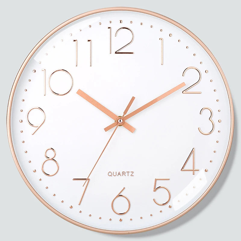 Silento – 8-inch Minimalist Silent Quartz Wall Clock