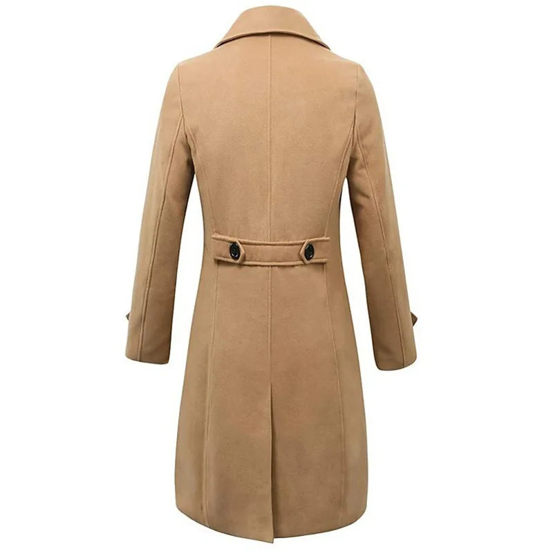 The Coventry Double-Breasted Wool Trench Coat