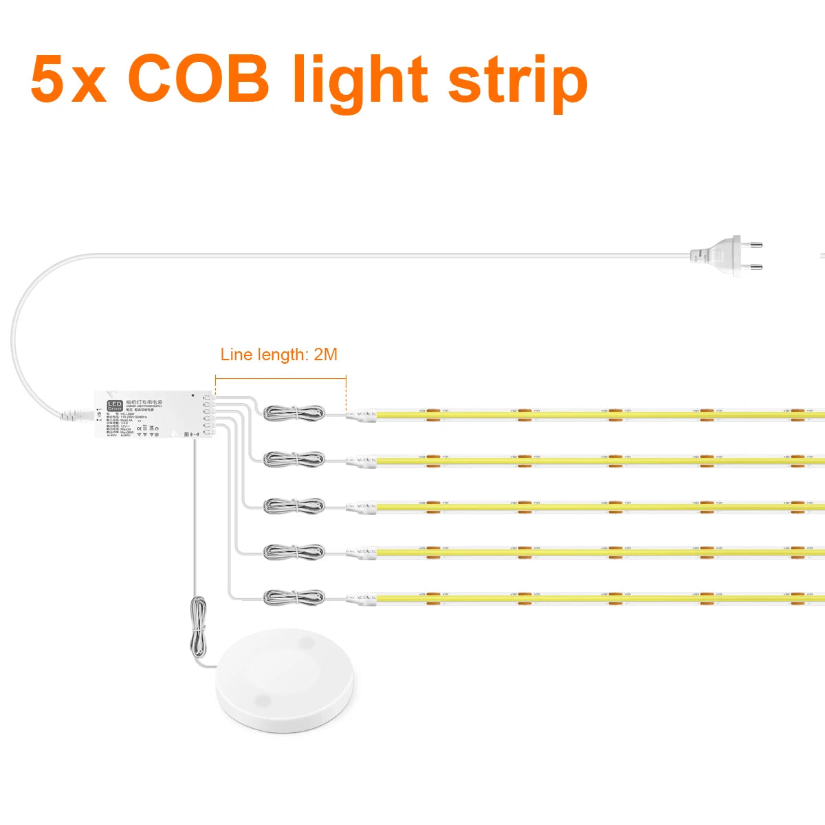 LumaBar™ — Touch-Activated Under Cabinet LED Strip Light