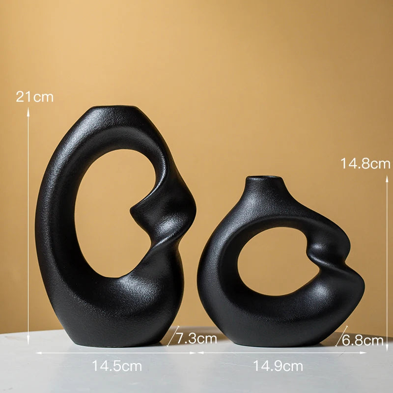 Oslo Form – Set of 2 Matte Ceramic Vases