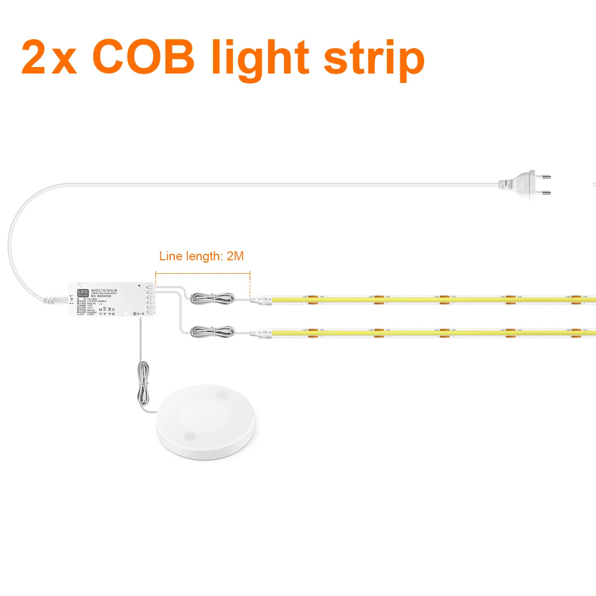 LumaBar™ — Touch-Activated Under Cabinet LED Strip Light