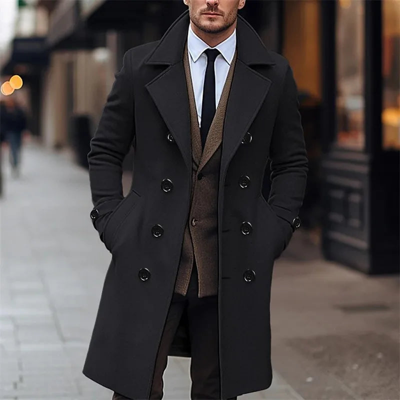 The Coventry Double-Breasted Wool Trench Coat