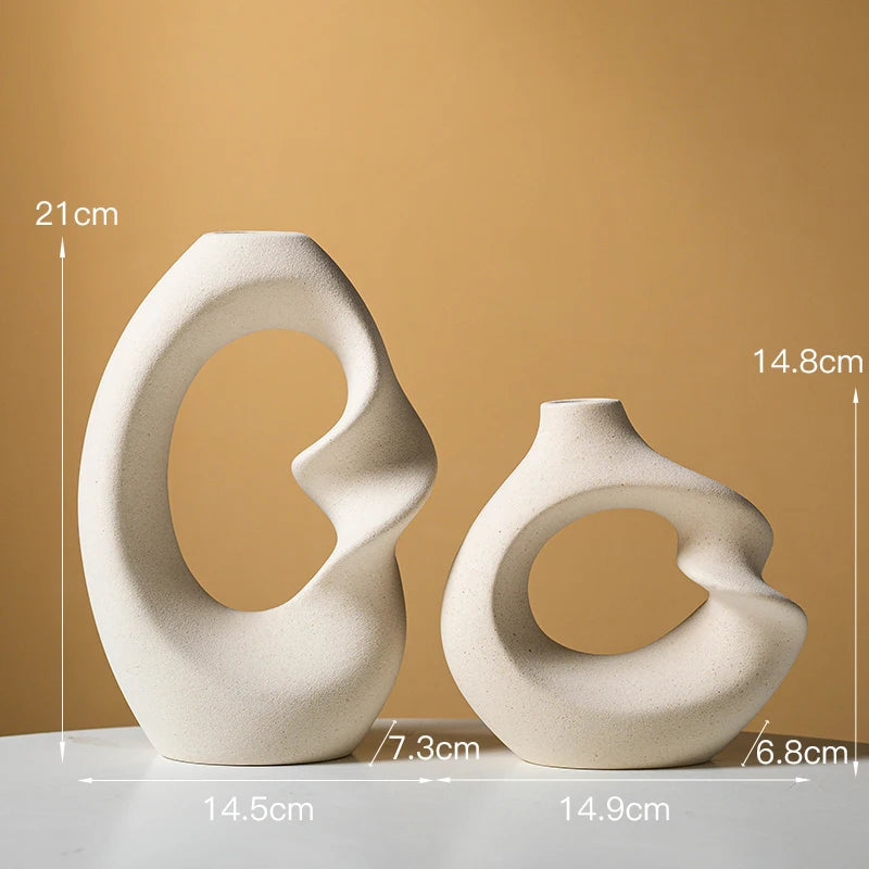 Oslo Form – Set of 2 Matte Ceramic Vases