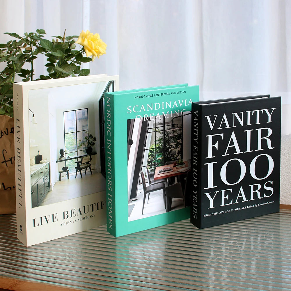Architect’s Silence – 3-Piece Decorative Book Display Set