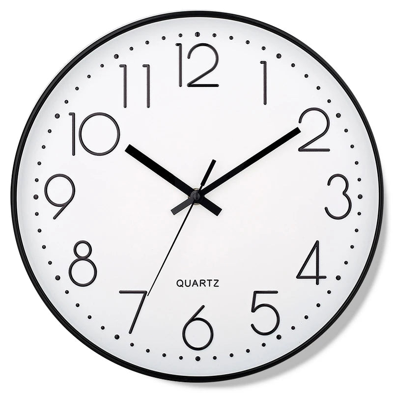 Silento – 8-inch Minimalist Silent Quartz Wall Clock