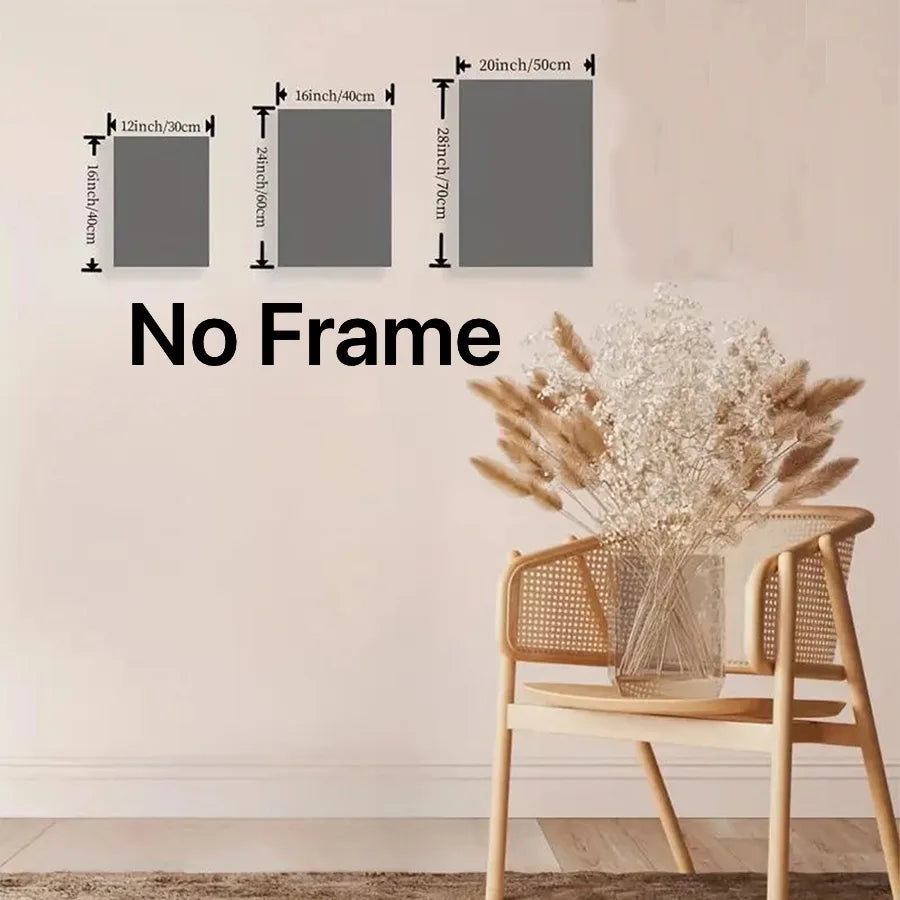 Desert Serenity – 3-Piece Bohemian Frameless Canvas Wall Art Set