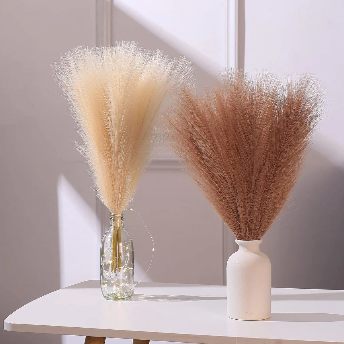 Sahara Blush – 10-Stem Artificial Pampas Grass Set