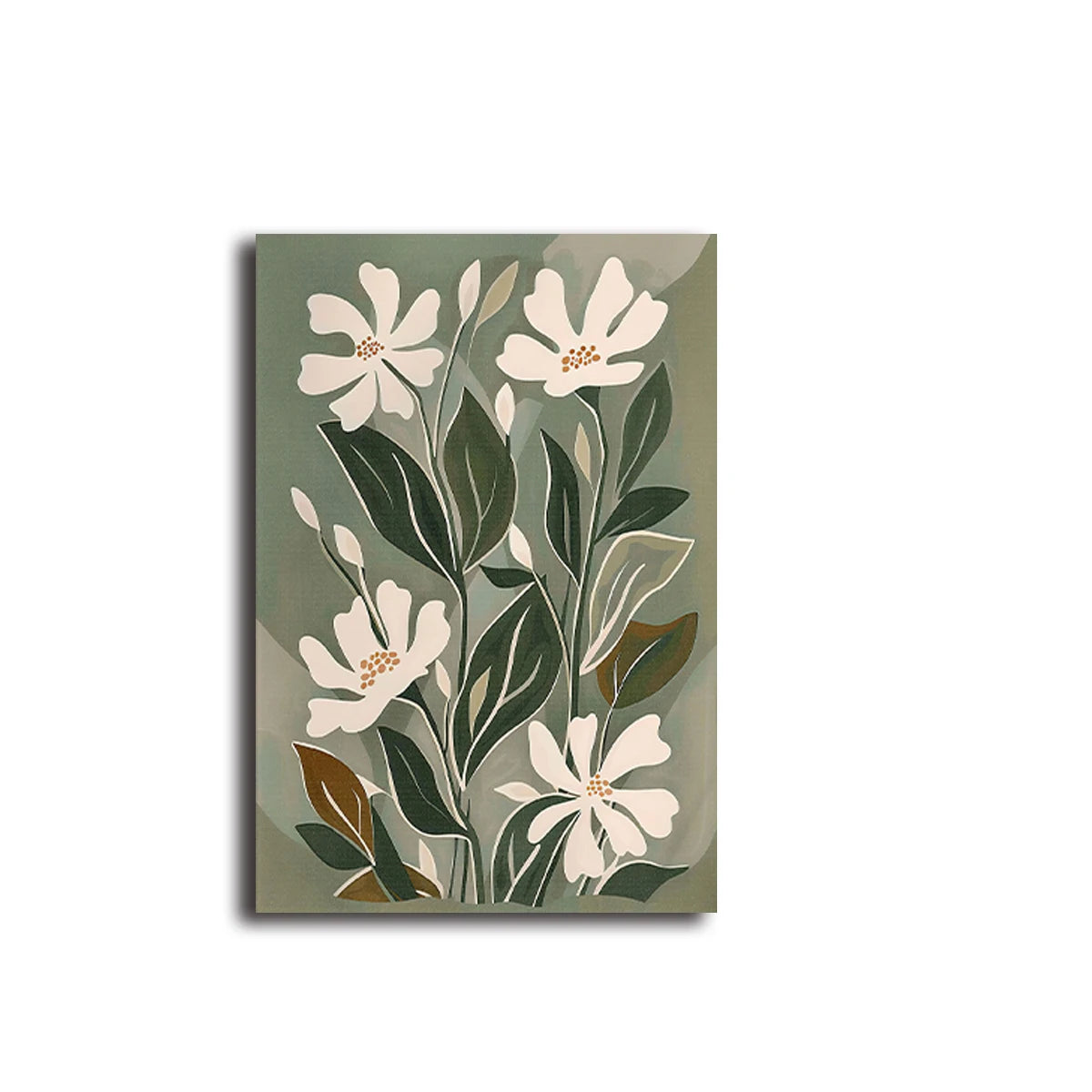 Wild Whisper – Bohemian Floral Abstract Canvas Print