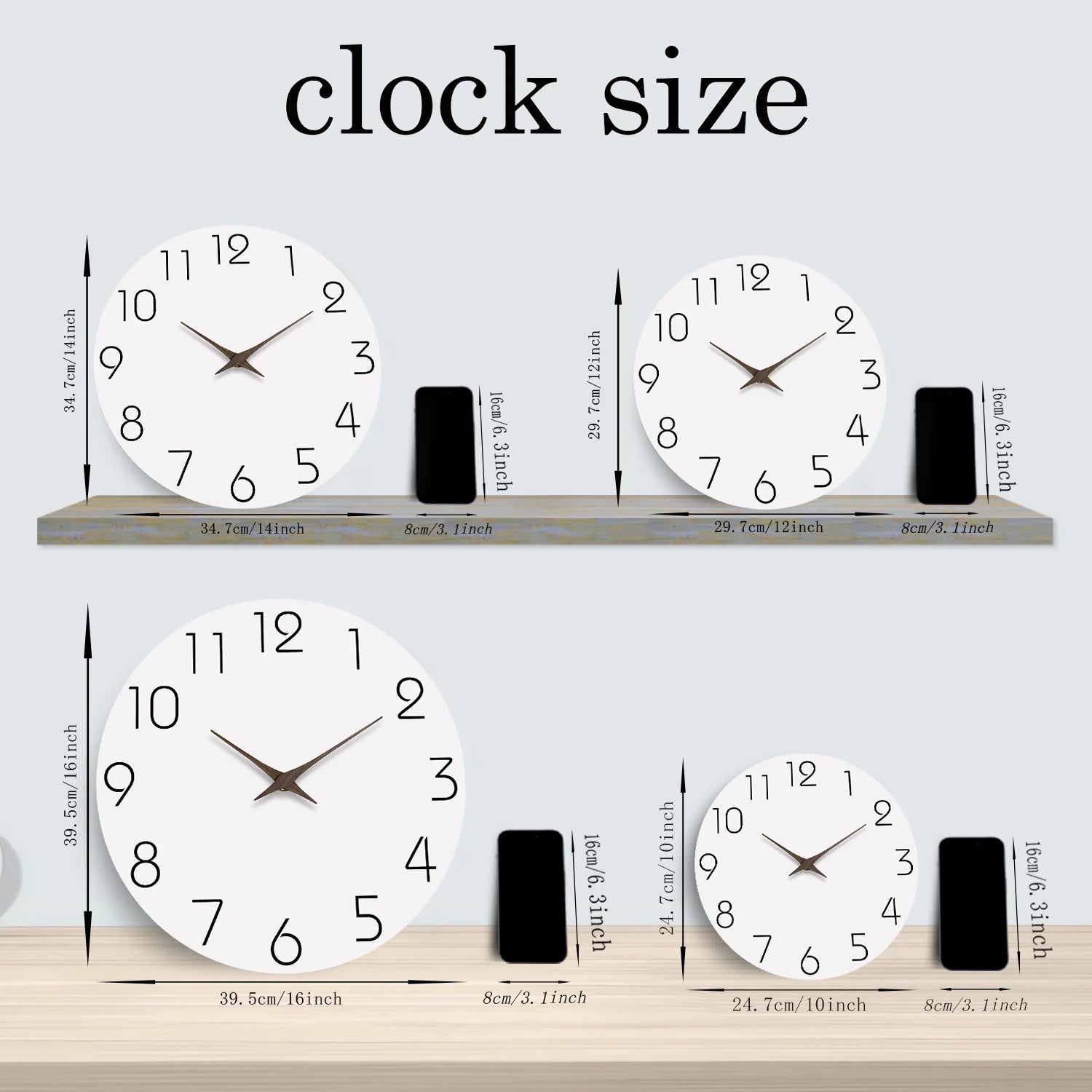 Nordic Whisper – Modern White Pattern Wooden Wall Clock