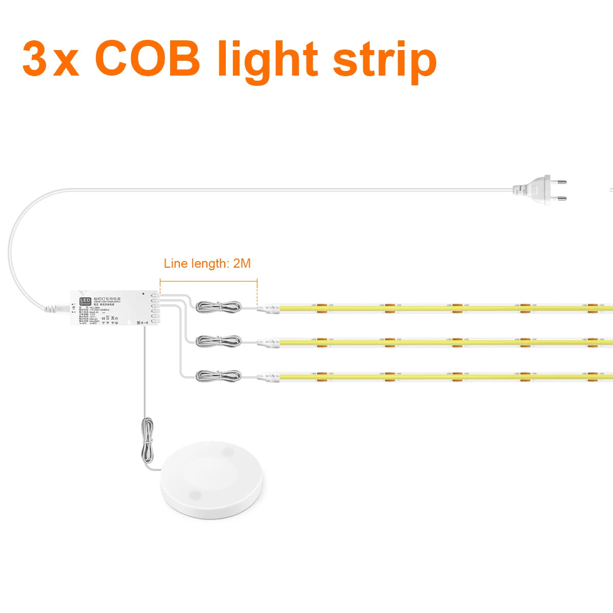 LumaBar™ — Touch-Activated Under Cabinet LED Strip Light