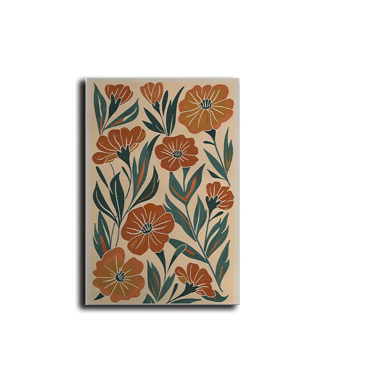 Wild Whisper – Bohemian Floral Abstract Canvas Print