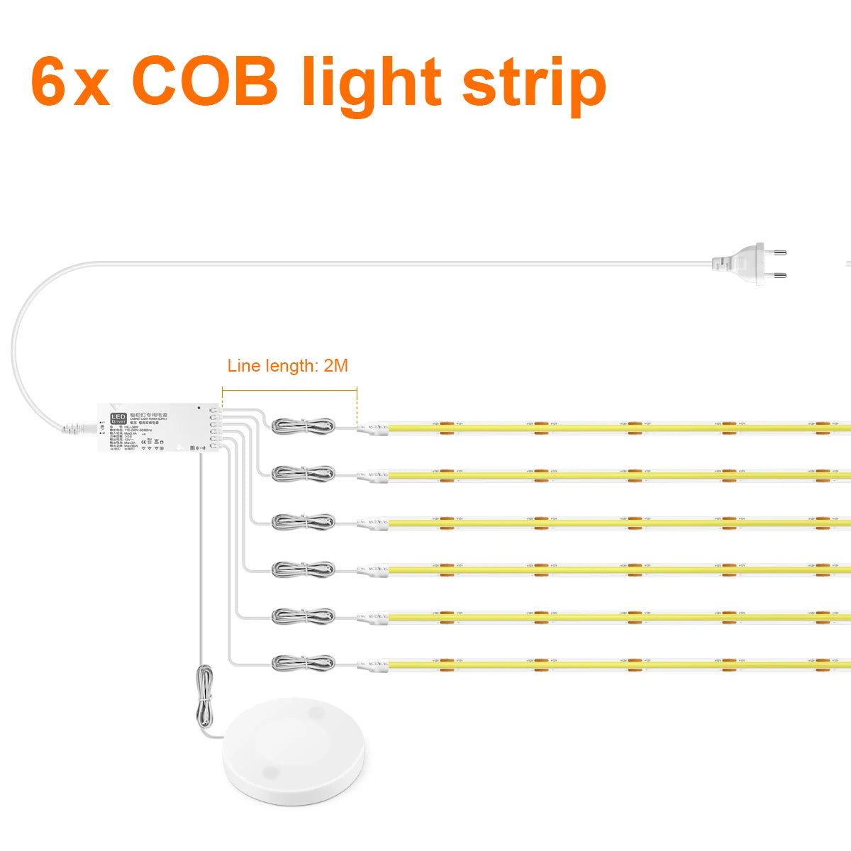 LumaBar™ — Touch-Activated Under Cabinet LED Strip Light
