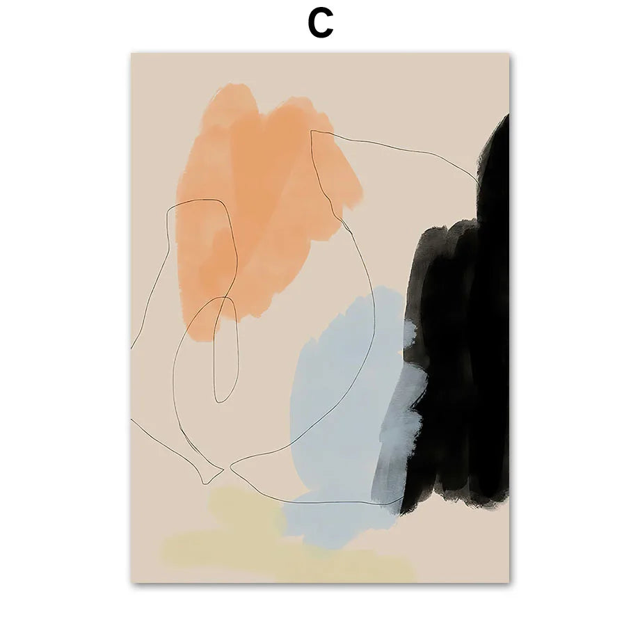 Serena Pages – Abstract Girl with Book Vase Canvas Print