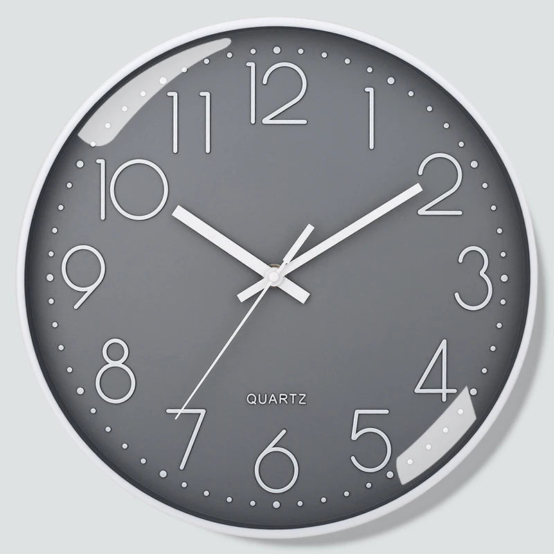 Silento – 8-inch Minimalist Silent Quartz Wall Clock
