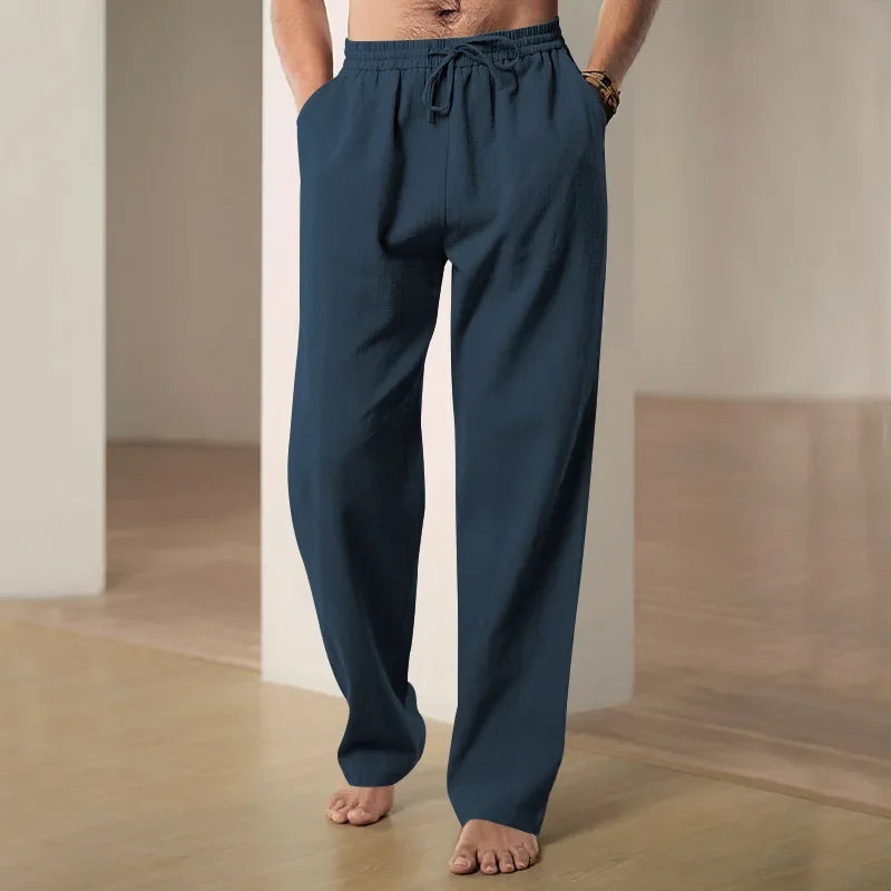 THE WIDE LEG LINEN PANTS